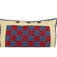 thumbnail image 2 of Colonial Williamsburg Checkerboard Quilted Pillow, 22" x 22", 2 of 4