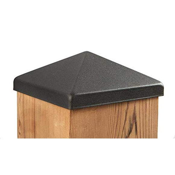 6x6 Apex Pyramid Post Cap - Matte Bronze (5 1/2"" x 5 1/2"") for Deck and Fence Posts - 6 Pack