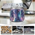 thumbnail image 6 of Yayeee Ashtray with Lid for Cigarette Smokeless Stainless Steel Home Ash Holder, Astronaut Pattern, 6 of 7