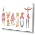 thumbnail image 2 of Designart Cute Christmas Animals Polar Bear Traditional Canvas Wall Art, 2 of 4
