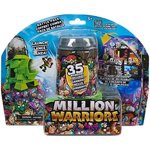 Paquete de batalla Toy Million Warriors con 35 figuras, lanzador y P
