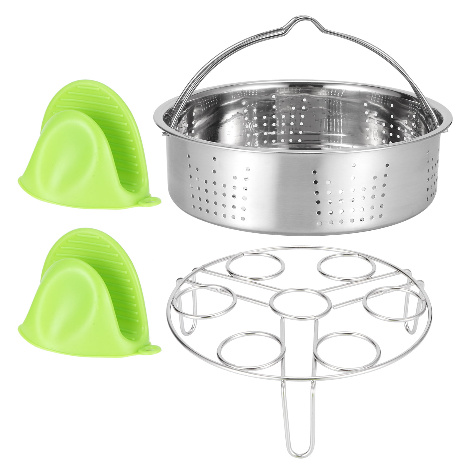 New Stainless Steel-Egg Steamer Rack For Pressure Cooker Basket Kitchen Tool 
