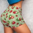 thumbnail image 2 of Sikiie Strawberry Floral Print Workout Shorts Women Scrunch Butt Gym Shorts Seamless High Waist Tummy Control Yoga Biker Athletic Shorts, 2 of 5