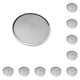 thumbnail image 1 of Wosthever Bandeja para pizza de aleación de aluminio plateado: garantiza durabilidad y no toxicidad Sin contaminación por metales Bandeja para plata 8 pulgadas, 1 10Conjunto, 1 of 6