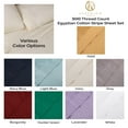 thumbnail image 7 of Superior 3-Piece 300-Thread Count Modern Gold Egyptian Cotton Sheet Set, Twin XL - Deep Pocket, 7 of 7