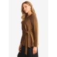 thumbnail image 4 of Jessica London Women's Plus Size Shimmery Side-Gathered Tunic, 4 of 5