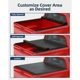 thumbnail image 4 of Garvee Soft Roll Up Truck Tonneau Cover for 2014-2018 Chevy Silverado/GMC Sierra 1500, Soft Silver, Fleetside, 5.8ft/69.3L x W, 1 Piece, 4 of 7