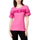 thumbnail image 1 of maison Jules Camiseta básica con volantes para mujer, rosa, pequeña, 1 of 1