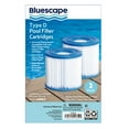 thumbnail image 3 of (2 pack) Bluescape Type D Pool Filter Cartridge 2-Pack, White, Adults, 3 of 6