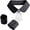 black, variant on Hsqqdc Detachable Fake Collar Set, with Wrist Cuffs Classic Uniform Style Neck Tie Accessory Kit