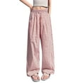 thumbnail image 4 of XXWXYD Teen Girls Wide Leg 𝖫ounge Pants Polka Dots, High Waisted Relaxed Fit Palazo Trousers, Aesthetic Casual Trendy Bottoms, Soft Breathable 𝖫oungewear, 4 of 7