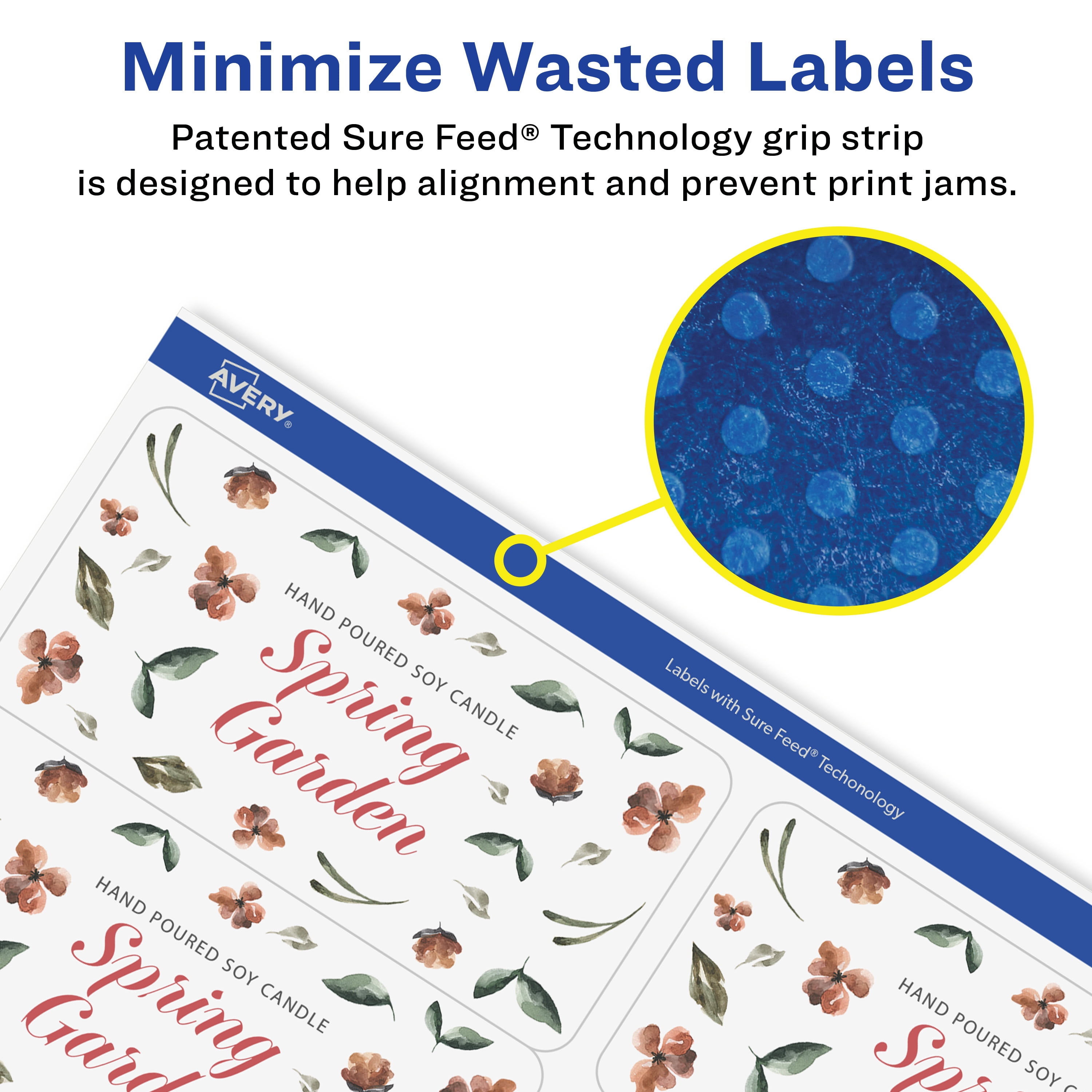 Avery Removable Rectangle Labels, 2" x 4", 150ct