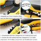 thumbnail image 3 of Pelacables, Pelacables Automático, Pelar, Cortar, Engarzar 3 en 1, Amarillo, 3 of 5
