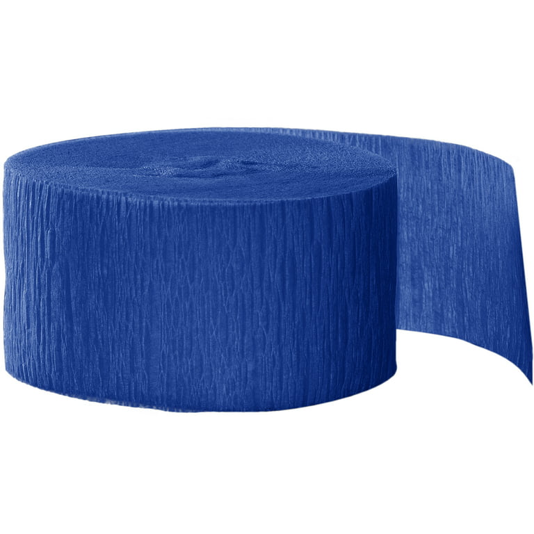 Way to Celebrate! Party Electric Blue Crepe Streamer, 150ft, 1 Ct 