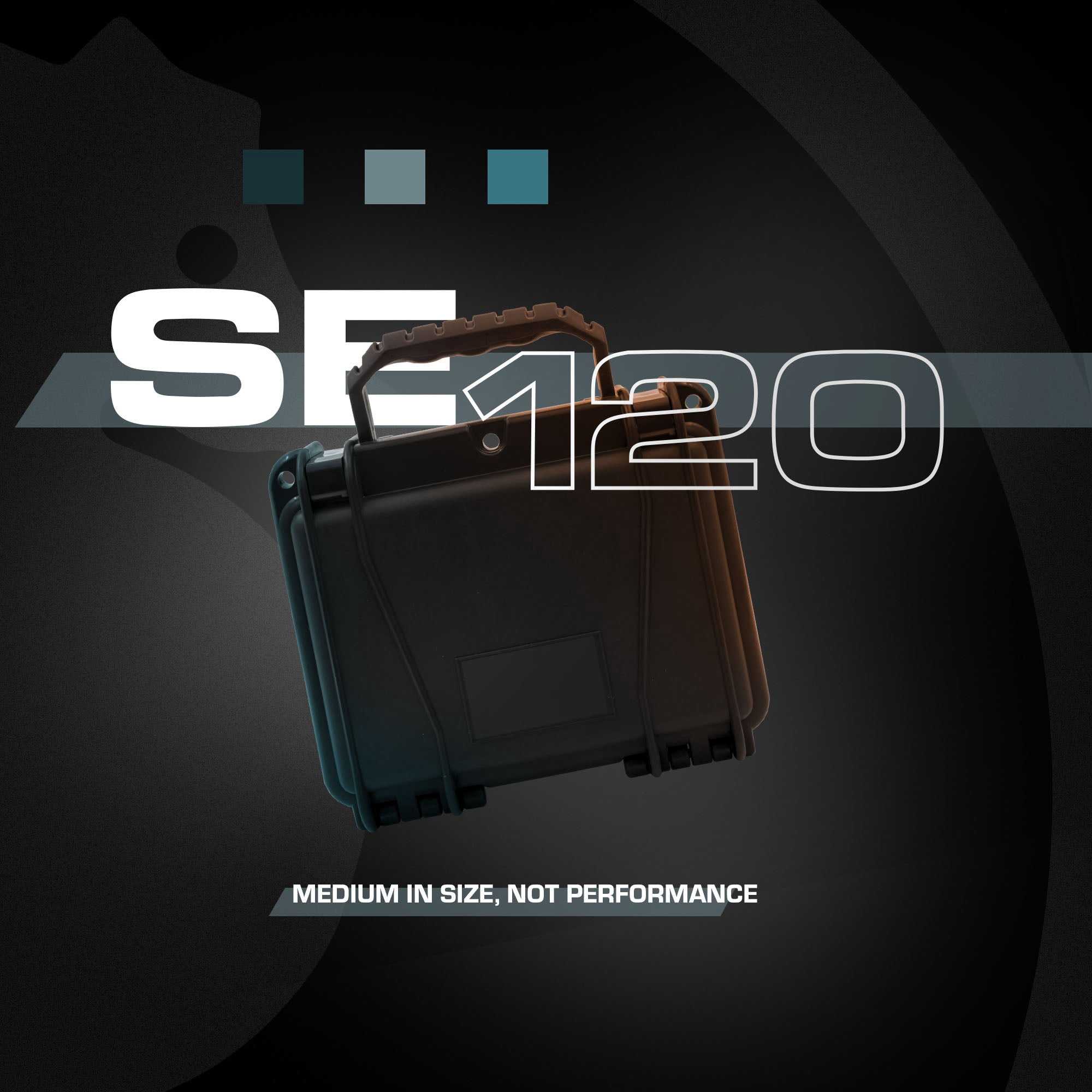 Seahorse 120 Protective Case with Foam, Black