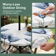 thumbnail image 5 of Blue Tulips Floral Round Outdoor Tablecloth with Umbrella Hole Zipper, Spring Farmhouse Elegant Flowers Elastic Fitted Table Cover, Waterproof Table Cloth for Patio Picnic Party Fits 36"-44", 5 of 9