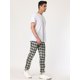 thumbnail image 4 of Pantalones chándal ajustados a cuadros Lars Amadeus Gris oscuro T L, 4 of 6