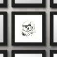 thumbnail image 4 of Gallery Pops Star Wars: Saga - Monochrome Stormtrooper Helmet Wall Art, Black Framed Version, 12" x 12", 4 of 5
