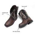 thumbnail image 4 of Botas de Vaquero para Niños DREAM PAIRS Talla 9 Marrón Oscuro, 4 of 7