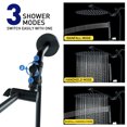 thumbnail image 4 of DTIG High Pressure Shower Head 10 inch Rain Shower Head with Handheld and Hose Black, 4 of 9