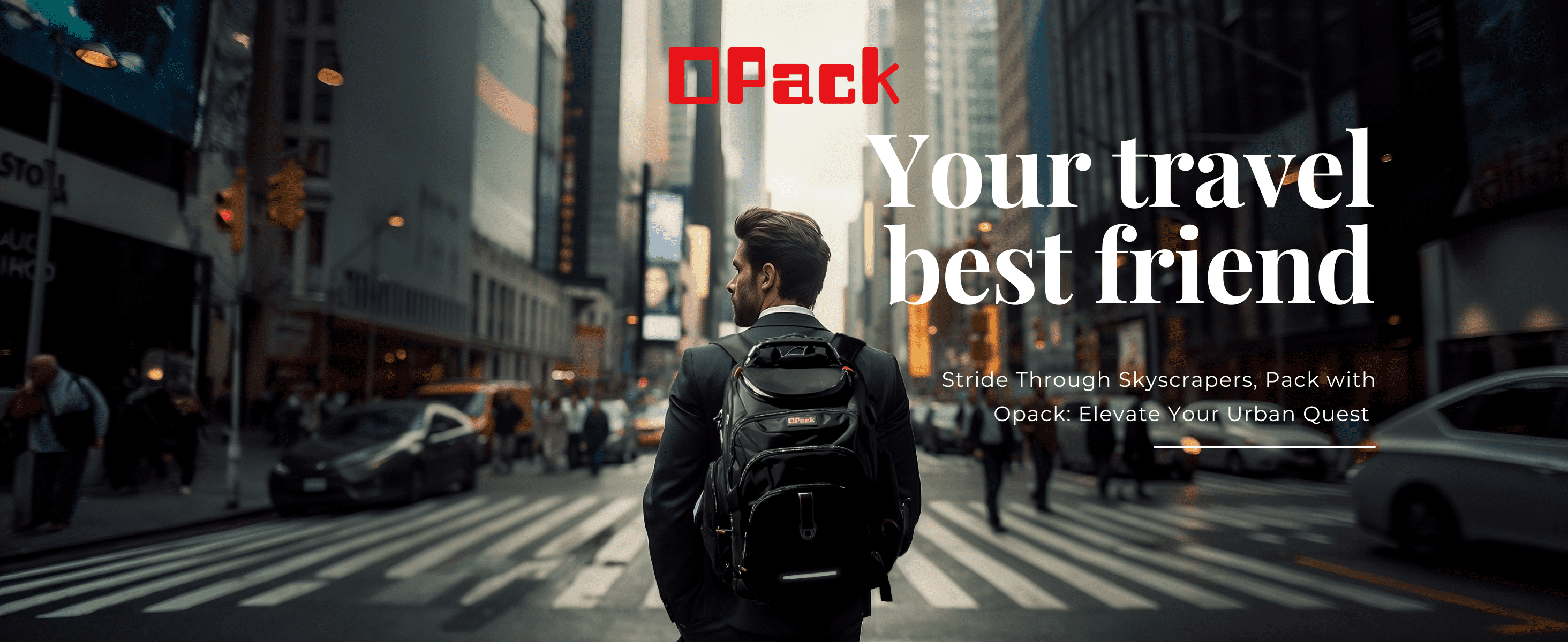 OPACK  Extra Large Laptop Backpack - TSA Friendly, Anti-Theft, Water-Resistant - Black
