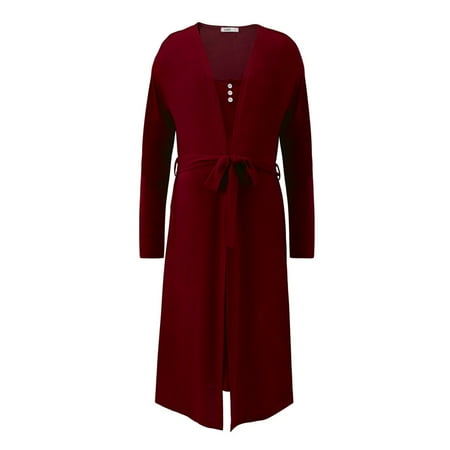 

Women s Maternity Nightdress Long Sleeve Nursing Nightgown and Robe Set