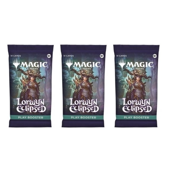 3 Packs Magic The Gathering Play Booster Pack Lot MTG Lorwyn Eclipsed