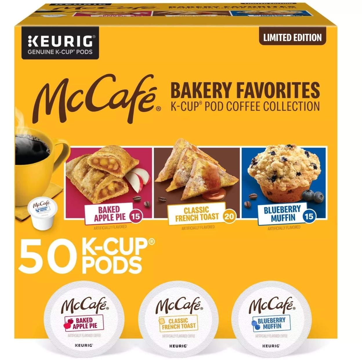 McCafe Bakery KCup Pod Variety Pack (50 Count)