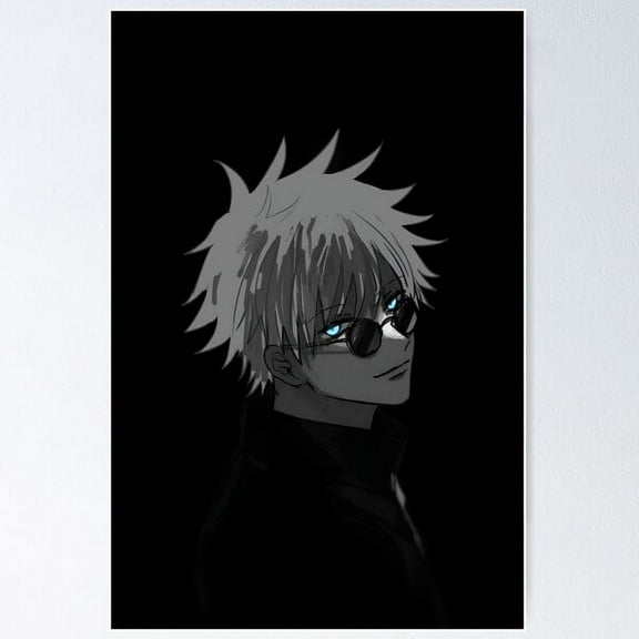 Kna Prints - 1 Pc Poster Gojo Satoru Dark Aesthetic Anime Design Wall Art, Modern Wall Wall Art,, UNFRAMED-8x12