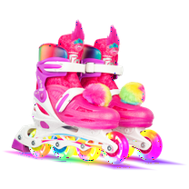 Crazy Skates Trolls Size Adjustable Inline Skates - Featuring Poppy or Barb from TROLLS