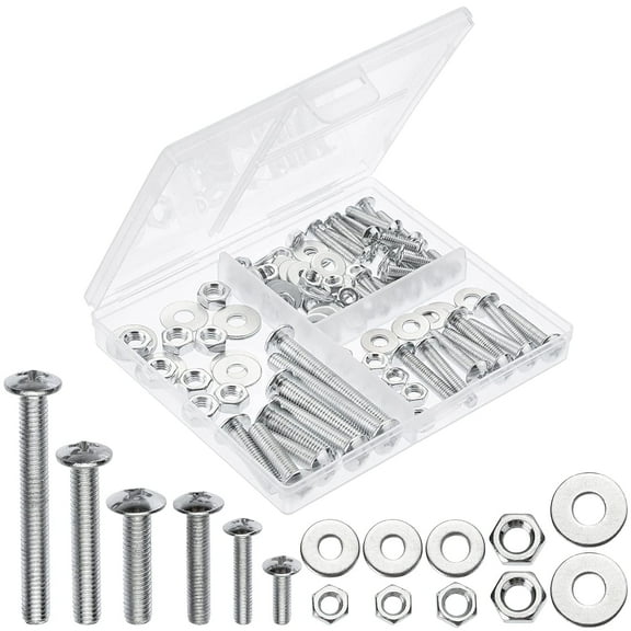 Mr. Pen- Bolts, Nuts, and Washer Assortment Kit, 113 pcs, Nuts and Bolts Assortment Kit
