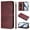 Wine red, variant on Case for Samsung Note 10 Lite Wallet Phone Cover with Wrist Strap, Card Slots and Cash Pocket, PU Leather Magnetic Closure and Anti-Drop Stand Flip Protective Shockproof Case