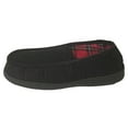 Men's Close Back Slipper Black Corduroy Flannel Lining House Moccasins