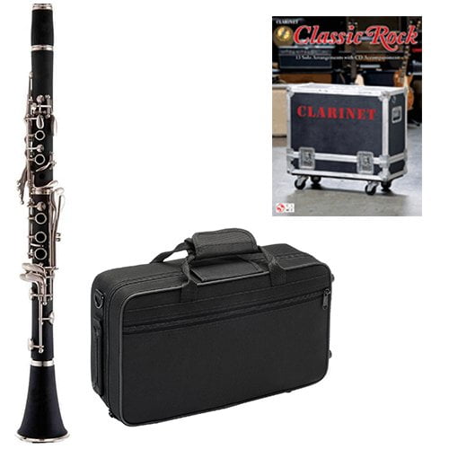 Classic Rock Clarinet Pack - Includes Clarinet w/Case & Accessories & Classic Rock Play Along Book