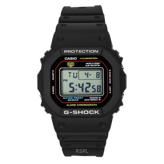 Casio G-Shock Digital Bio-Based Resin Quartz DW-5600RL-1 200M Mens Watch