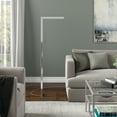 thumbnail image 3 of Evelyn&Zoe Malin 52" Modern Metal Floor Lamp with Polished Nickel Rectangle Metal Shade, 3 of 8