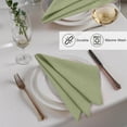 thumbnail image 2 of Ruvanti Linen Napkins Set of 12, 18x18 Cloth Napkins, Cotton Linen Blend Napkins Cloth Washable, Soft, Reusable Dinner Napkins for Wedding, Parties, Christmas, Thanksgiving, Everyday Use-MartiniOlive, 2 of 7