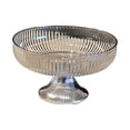 thumbnail image 4 of Frutero Pedestal Decorativo Elegante Tazón para Servir Cesta de Frutas Pedestal gris plata, 4 of 9