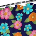 thumbnail image 3 of Pioneer Flower Floral Print Pattern Shower Curtain 84"x72", Bathroom Decorative Shower Curtain Set with 12 Hooks, Waterproof Washable, 3 of 6