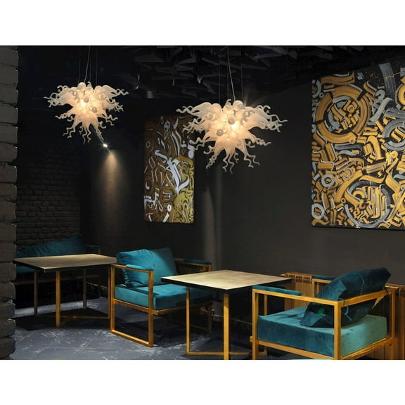 AFD White Burst Chandelier