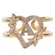 thumbnail image 1 of unbranded Anillo Inicial Dorado Con De Abierto Ajustable Para Mujer Joyería, 1 of 7