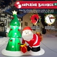 thumbnail image 5 of Gymax 7FT Christmas Inflatable Tree & Santa Claus Yard Decor w/ Air Blower & LED Lights, 5 of 10