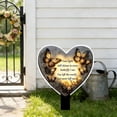 thumbnail image 5 of QuanTara Memorial Garden Plaques Set of 2, 7.87x5.91in Acrylic Heart Shaped Outdoor Plaque with Ground Stake, Butterfly Design for Yard, Lawn, Pet or Family Remembrance Decor, 5 of 6