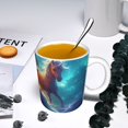 thumbnail image 5 of Yiaed Dreamy Night Sky White Horse Print Ceramics Coffee,Large Handle Design,Extra Large Tea and Coffee Cup for Office and Home Mugs, 5 of 6