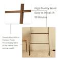 thumbnail image 4 of Fionafurn Blanket Ladder, 5.5FT Wooden Blanket Quil Holder Farmhouse，for shower room,Brown, 4 of 8