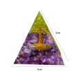 thumbnail image 3 of Crystal Energy Orgone Pyramid Mold Riqueza Prosperidad Peridot Heal Gem (5 cm), 3 of 6