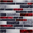 thumbnail image 1 of 10Pcs 15x15CM Self Adhesive Tile Brick Wall Stickers Waterproof Kitchen Bathroom, 1 of 8