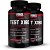 (2 pack) (2 pack) Force Factor Test X180 Testosterone Booster Featuring Testofen, 60 Ct