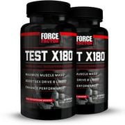 (2 pack) (2 pack) Force Factor Test X180 Testosterone Booster Featuring Testofen, 60 Ct