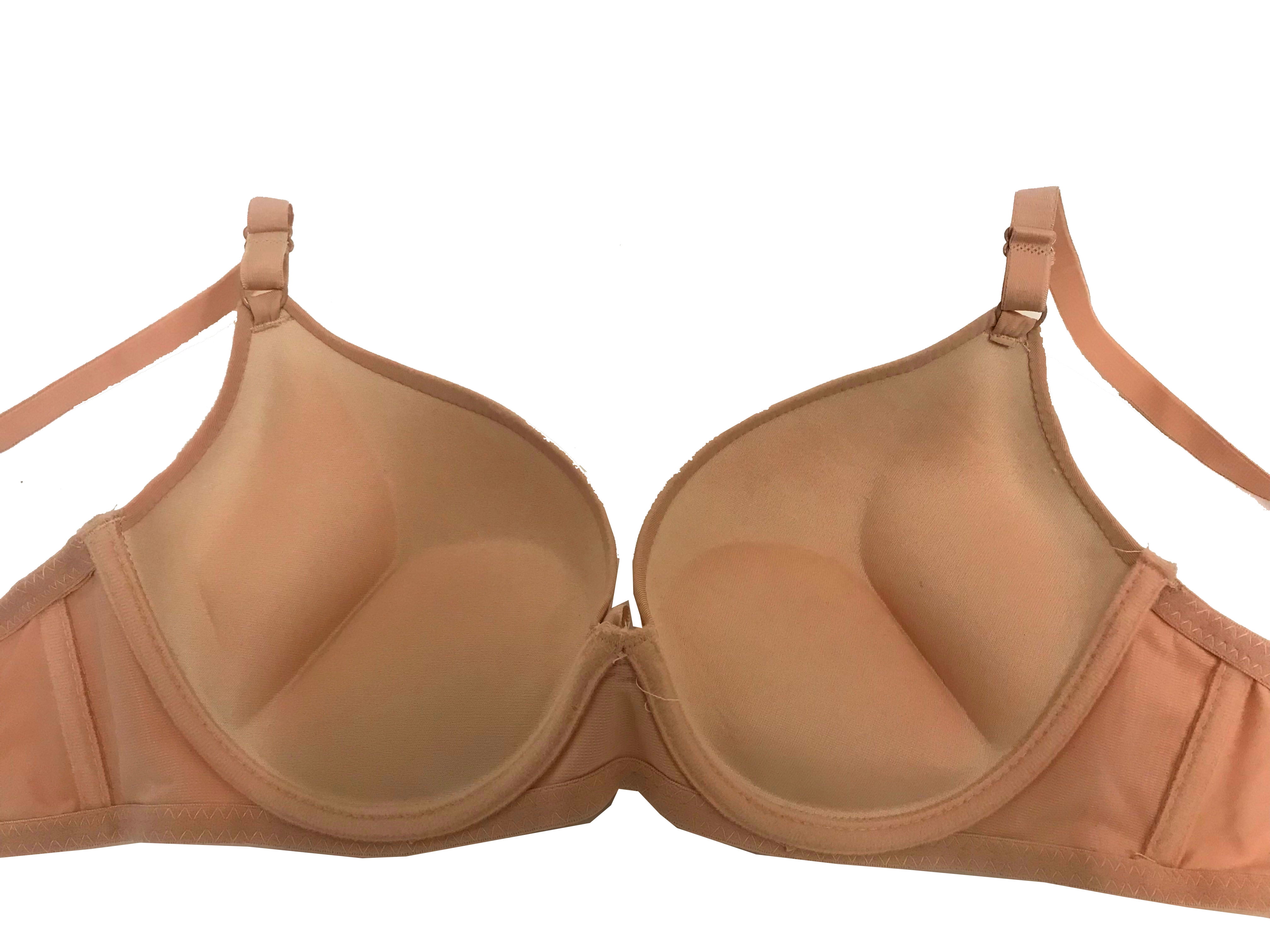 Women Bras 6 Pack of Double Pushup Basic Color Plain Bra B cup C cup Size  34C (9902) 